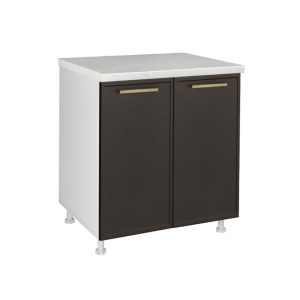 Επιδαπέδιο ντουλάπι κουζίνας Alba D60 Γκρι ανθρακί 60x60x85εκ.