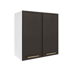 Επιτοίχιο ντουλάπι κουζίνας Alba V60 Γκρι ανθρακί 60x31x72εκ.