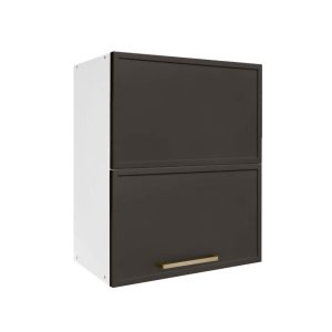 Επιτοίχιο ντουλάπι κουζίνας σπαστό Alba VH60 B Γκρι ανθρακί 60x31x72εκ.