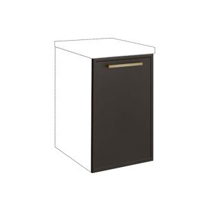 Μάσκα πλυντηρίου κουζίνας Alba Mask 45x72 Γκρι ανθρακί 45x1.9x72εκ.