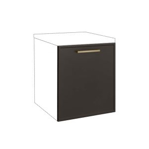 Μάσκα πλυντηρίου κουζίνας Alba Mask 60x72 Γκρι ανθρακί 60x1.9x72εκ.