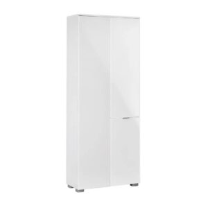 Ντουλάπα εισόδου ELEGANCE 80 λευκό γυαλιστερό 80x38x208,5