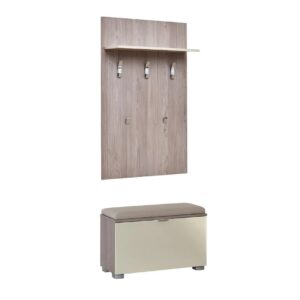 Κρεμάστρα παπουτσοθήκη ELEGANCE 80 nordic δρυς/ άμμου γυαλιστερό 80x38x208,5