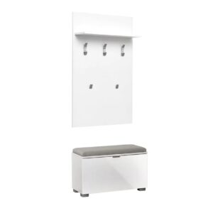 Κρεμάστρα παπουτσοθήκη ELEGANCE 80 λευκό γυαλιστερό 80x38x208,5