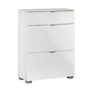 Παπουτσοθήκη ELEGANCE 80 λευκό γυαλιστερό 80x38x107,5