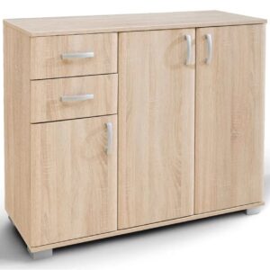 Μπουφές κομότα με 2 συρτάρια ROMA 3 δρυς 112,5x37x95