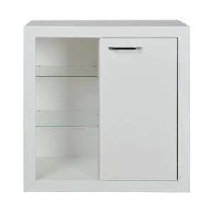 Μπουφές κομότα WOOD WD85 λευκό 85x42.5x90