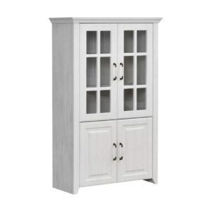 Βιτρίνα χαμηλή RUSTIC rustic λευκό 90,5x40,6x147,8