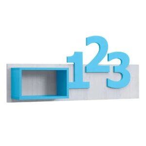Επιτοίχιο ράφι με αριθμούς Numero Μπλε