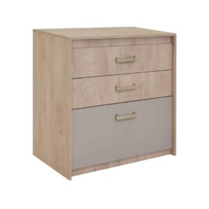 Συρταριέρα Kinder 3F premium δρυς/ άμμου 96,1x52x94,3