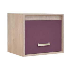 Επιτοίχιο ράφι Kinder 1V Premium δρυς/ βιολετί 60x42x50