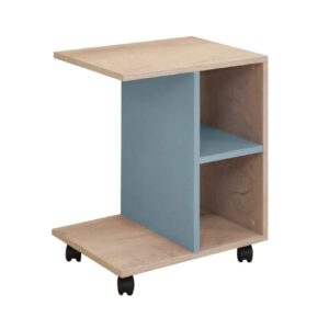 Τραπεζάκι τροχήλατο Kinder Premium δρυς/ μπλε 50x35x62