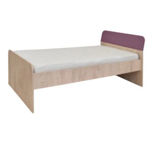Ημίδιπλο κρεβάτι Kinder 120 premium δρυς/ βιολετί 120x206x91