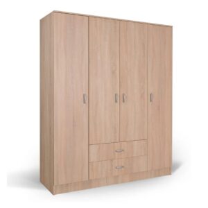 Ανοιγόμενη ντουλάπα με 2 συρτάρια IVA 4K2F δρυς 163,5x53x200