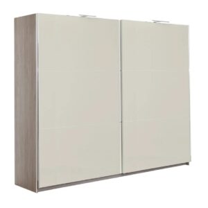 Συρόμενη ντουλάπα με μηχανισμό βαρέως τύπου ELEGANCE 270 nordic δρυς/ άμμου γυαλιστερό 269x64x221,5