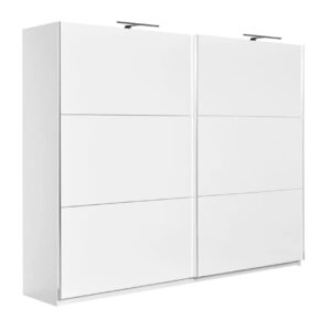 Συρόμενη ντουλάπα με μηχανισμό βαρέως τύπου ELEGANCE 270 λευκό γυαλιστερό 269x64x221,5