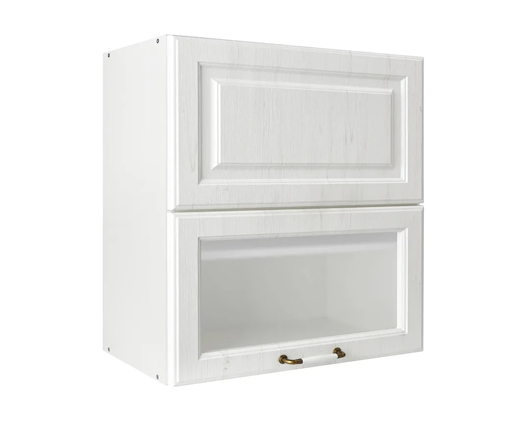 Επιτοίχιο ντουλάπι κουζίνας σπαστό RUSTIC VH80 B rustic λευκό 80x31x72