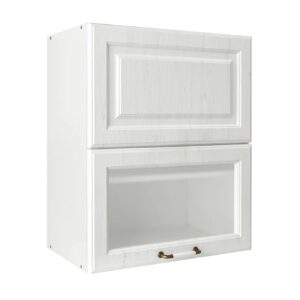 Επιτοίχιο ντουλάπι κουζίνας σπαστό RUSTIC VH60 B rustic λευκό 60x31x72