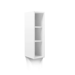 Επιτοίχια ραφιέρα κουζίνας RUSTIC/ IN/ IN MDF V20 λευκό 20x29x72