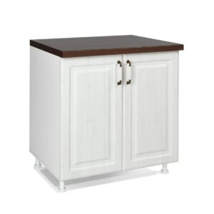 Επιδαπέδιο ντουλάπι κουζίνας RUSTIC D80 rustic λευκό 80x60x85