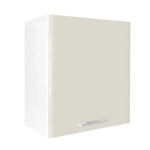 Επιτοίχιο ντουλάπι απορροφητήρα κουζίνας IN MDF VA60/68 1V Μπεζ γυαλιστερό 60x31x68εκ.