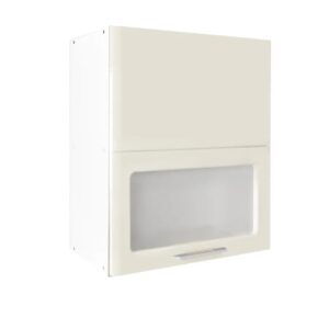 Επιτοίχιο ντουλάπι κουζίνας σπαστό IN MDF VH60 B Μπεζ γυαλιστερό 60x31x72εκ.