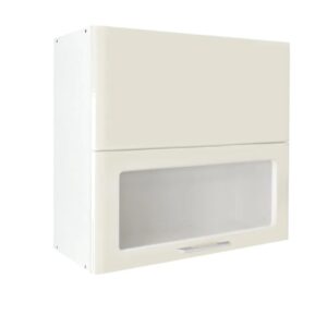 Επιτοίχιο ντουλάπι κουζίνας σπαστό IN MDF VH80 B Μπεζ γυαλιστερό 80x31x72εκ.