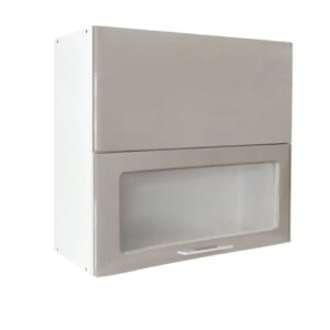 Επιτοίχιο ντουλάπι κουζίνας σπαστό IN MDF VH80 B Cashmere γυαλιστερό 80x31x72εκ.