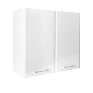 Επιτοίχιο ντουλάπι κουζίνας IN MDF V80 Λευκό γυαλιστερό 80x31x72εκ.