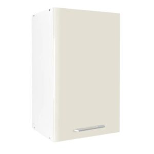 Επιτοίχιο ντουλάπι κουζίνας IN MDF V45 Μπεζ γυαλιστερό 45x31x72εκ.