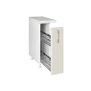 Επιδαπέδια συρταριέρα κουζίνας IN MDF D20 Μπεζ γυαλιστερό 20x60x85εκ.