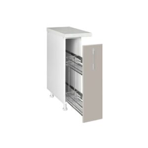 Επιδαπέδια συρταριέρα κουζίνας IN MDF D20 Cashmere γυαλιστερό 20x60x85εκ.