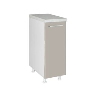 Επιδαπέδιο ντουλάπι κουζίνας IN MDF D30 Cashmere γυαλιστερό 30x60x85εκ.