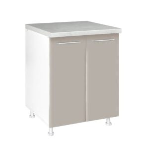 Επιδαπέδιο ντουλάπι κουζίνας IN MDF D60 Cashmere γυαλιστερό 60x60x85εκ.