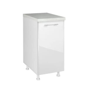 Επιδαπέδιο ντουλάπι κουζίνας IN MDF D40 K Λευκό γυαλιστερό 40x60x85εκ.