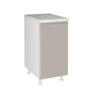 Επιδαπέδιο ντουλάπι κουζίνας IN MDF D40 K Cashmere γυαλιστερό 40x60x85εκ.