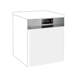 Μάσκα πλυντηρίου κουζίνας IN MDF Mask 60x60 Λευκό γυαλιστερό 60x1.9x60εκ.