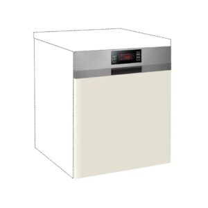 Μάσκα πλυντηρίου κουζίνας IN MDF Mask 60x60 Μπεζ γυαλιστερό 60x1.9x60εκ.