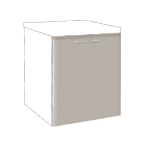 Μάσκα πλυντηρίου κουζίνας IN MDF Mask 60x72 Cashmere γυαλιστερό 60x1.9x72εκ.