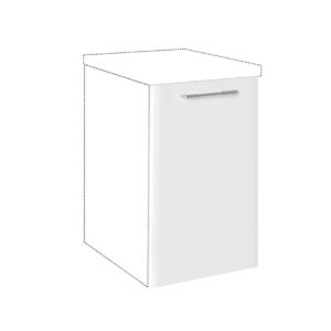 Μάσκα πλυντηρίου κουζίνας IN MDF Mask 45x72 Λευκό γυαλιστερό 45x1.9x72εκ.