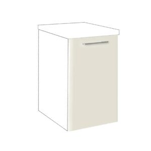 Μάσκα πλυντηρίου κουζίνας IN MDF Mask 45x72 Μπεζ γυαλιστερό 45x1.9x72εκ.