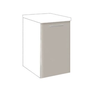 Μάσκα πλυντηρίου κουζίνας IN MDF Mask 45x72 Cashmere γυαλιστερό 45x1.9x72εκ.