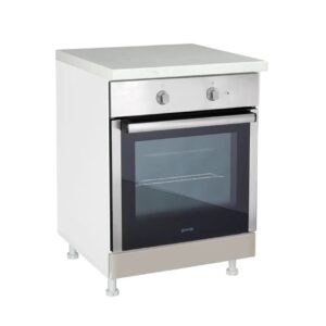 Επιδαπέδιο ντουλάπι εντοιχιζόμενης ηλεκτρικής κουζίνας IN MDF D60R Cashmere γυαλιστερό 60x60x85εκ.