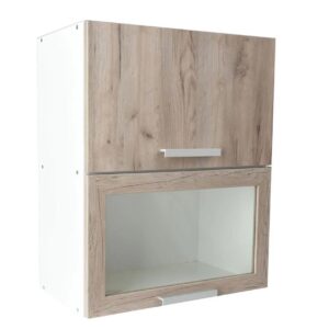 Επιτοίχιο ντουλάπι κουζίνας σπαστό In VH60 B Γκρι δρυς 60x31x72εκ.