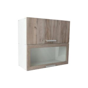 Επιτοίχιο ντουλάπι κουζίνας σπαστό In VH80 B Γκρι δρυς 80x31x72εκ.