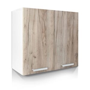 Επιτοίχιο ντουλάπι κουζίνας In V80 Γκρι δρυς 80x31x72εκ.