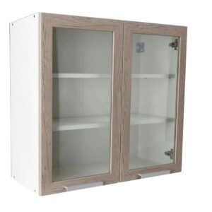 Επιτοίχια βιτρίνα κουζίνας In V80 S Γκρι δρυς 80x31x72εκ.