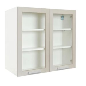 Επιτοίχια βιτρίνα κουζίνας In V80 S Άμμου 80x31x72εκ.