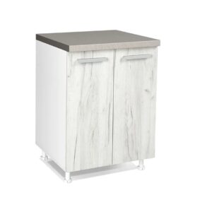 Επιδαπέδιο ντουλάπι κουζίνας In D60 Δρυς πάγου 60x60x85εκ.