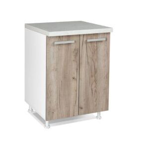 Επιδαπέδιο ντουλάπι κουζίνας In D60 Γκρι δρυς 60x60x85εκ.